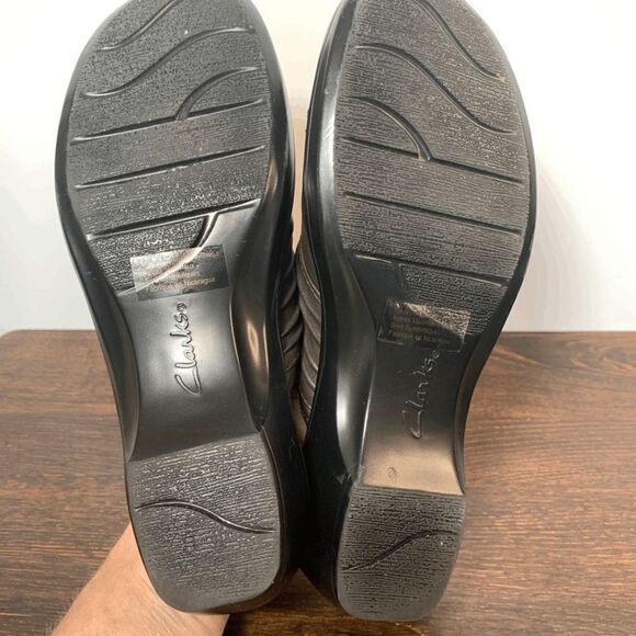 Clarks Bendables Brown Leather Mule Size - Picture 2 of 9